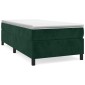 vidaXL Πλαίσιο Κρεβατιού Boxspring Σκούρο Πράσινο 80x200 εκ Βελούδινο