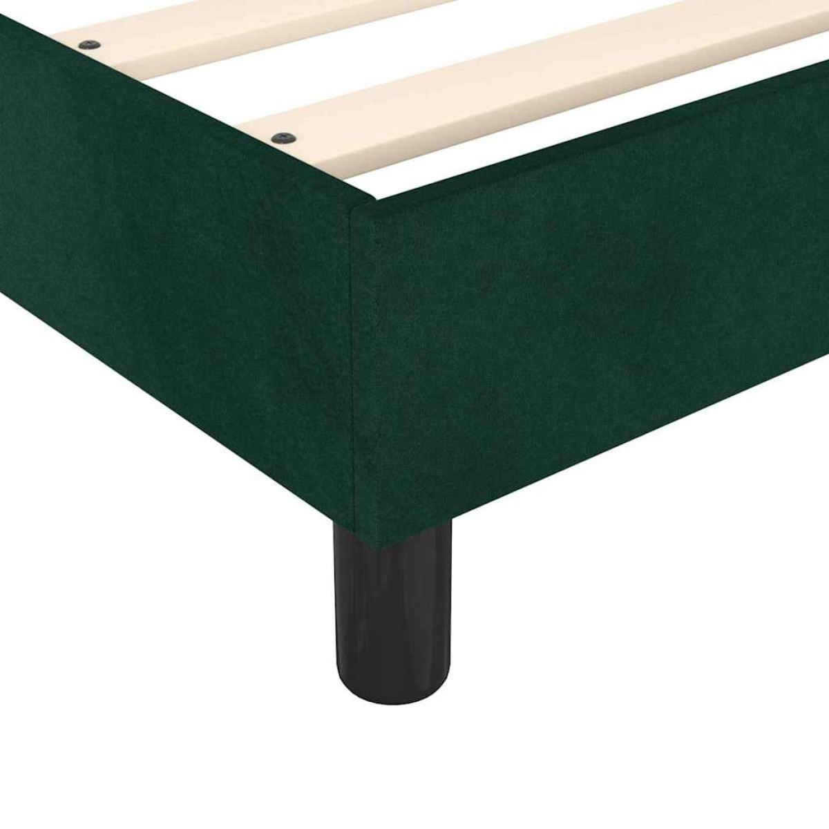 vidaXL Πλαίσιο Κρεβατιού Boxspring Σκούρο Πράσινο 80x200 εκ Βελούδινο