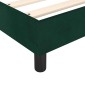 vidaXL Πλαίσιο Κρεβατιού Boxspring Σκούρο Πράσινο 80x200 εκ Βελούδινο