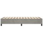 vidaXL Πλαίσιο Κρεβατιού Boxspring Ανοιχτό Γκρι 90x190 εκ. Βελούδινο