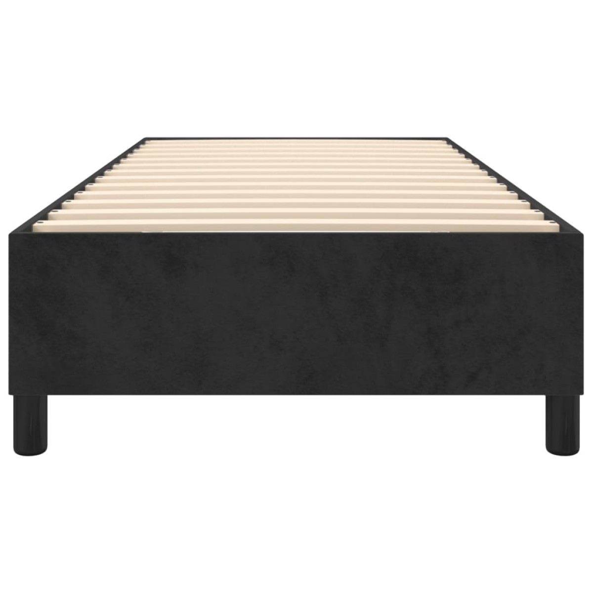 vidaXL Πλαίσιο Κρεβατιού Boxspring Μαύρο 90x190 εκ. Βελούδινο