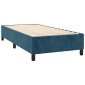 vidaXL Πλαίσιο Κρεβατιού Boxspring Σκούρο Μπλε 90x190 εκ. Βελούδινο