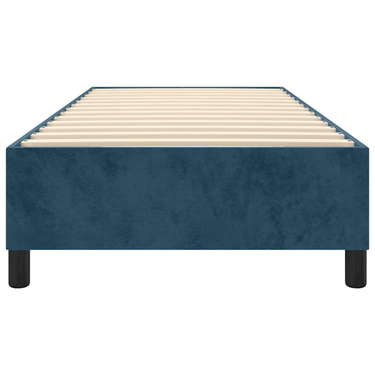 vidaXL Πλαίσιο Κρεβατιού Boxspring Σκούρο Μπλε 90x190 εκ. Βελούδινο