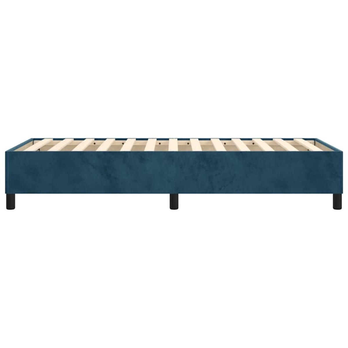 vidaXL Πλαίσιο Κρεβατιού Boxspring Σκούρο Μπλε 90x190 εκ. Βελούδινο