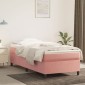 vidaXL Πλαίσιο Κρεβατιού Boxspring Ροζ 90x190 εκ. Βελούδινο
