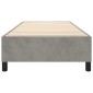 vidaXL Πλαίσιο Κρεβατιού Boxspring Ανοιχτό Γκρι 90x200 εκ. Βελούδινο
