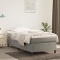 vidaXL Πλαίσιο Κρεβατιού Boxspring Ανοιχτό Γκρι 90x200 εκ. Βελούδινο