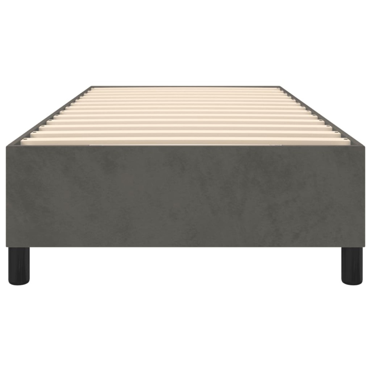 vidaXL Πλαίσιο Κρεβατιού Boxspring Σκούρο Γκρι 90x200 εκ. Βελούδινο