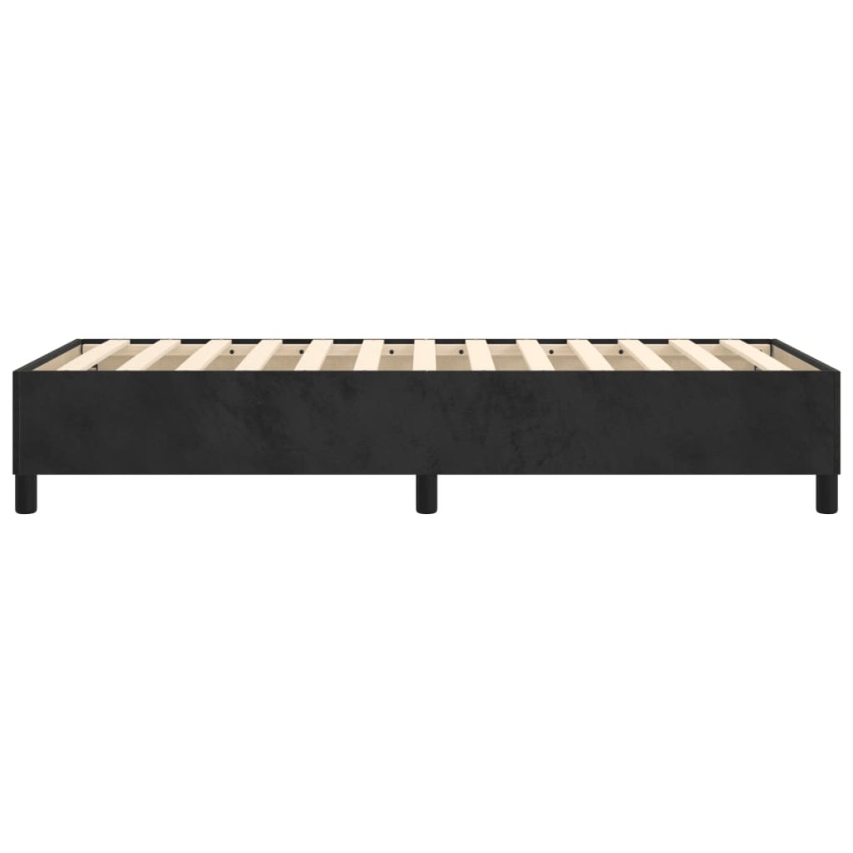 vidaXL Πλαίσιο Κρεβατιού Boxspring Μαύρο 90x200 εκ. Βελούδινο