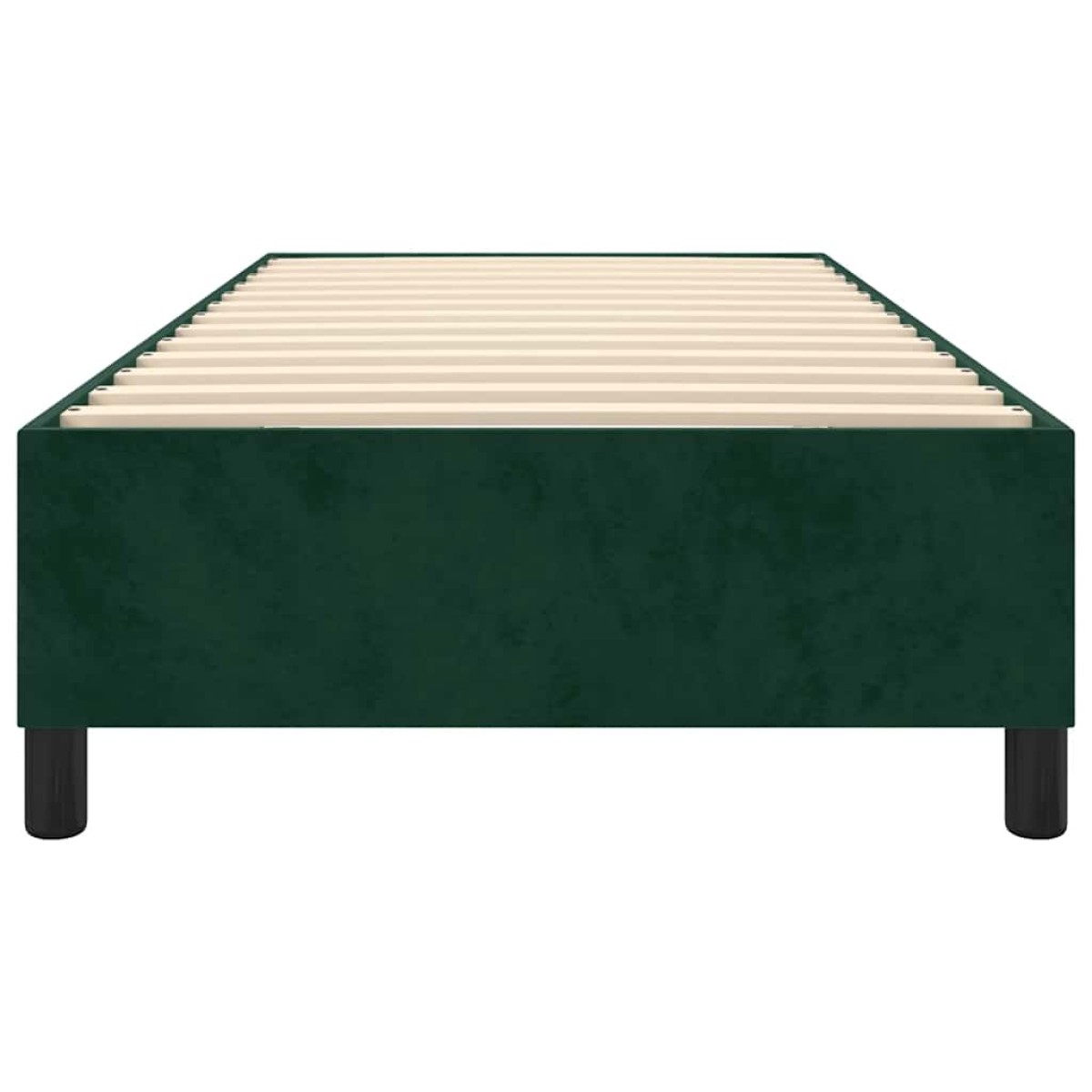 vidaXL Πλαίσιο Κρεβατιού Boxspring Σκούρο Πράσινο 90x200 εκ Βελούδινο