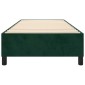 vidaXL Πλαίσιο Κρεβατιού Boxspring Σκούρο Πράσινο 90x200 εκ Βελούδινο