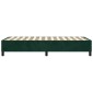 vidaXL Πλαίσιο Κρεβατιού Boxspring Σκούρο Πράσινο 90x200 εκ Βελούδινο