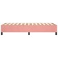 vidaXL Πλαίσιο Κρεβατιού Boxspring Ροζ 90x200 εκ. Βελούδινο