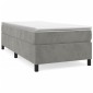 vidaXL Πλαίσιο Κρεβατιού Boxspring Ανοιχτό Γκρι 100x200 εκ. Βελούδινο
