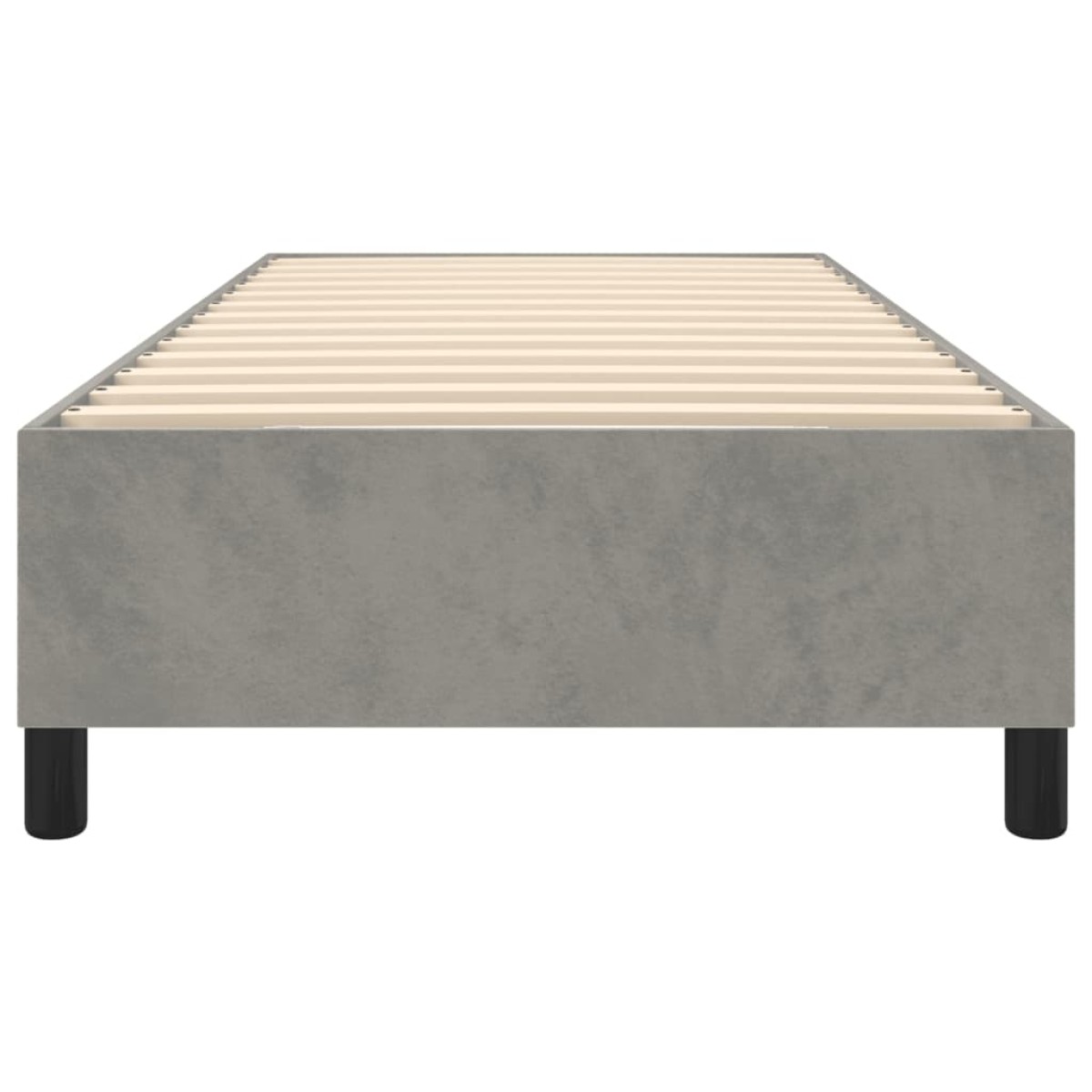 vidaXL Πλαίσιο Κρεβατιού Boxspring Ανοιχτό Γκρι 100x200 εκ. Βελούδινο