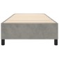 vidaXL Πλαίσιο Κρεβατιού Boxspring Ανοιχτό Γκρι 100x200 εκ. Βελούδινο