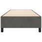 vidaXL Πλαίσιο Κρεβατιού Boxspring Σκούρο Γκρι 100x200 εκ. Βελούδινο