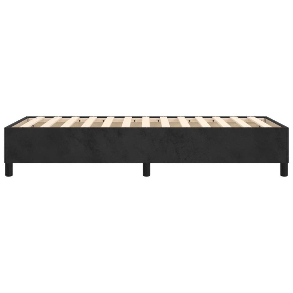 vidaXL Πλαίσιο Κρεβατιού Boxspring Μαύρο 100x200 εκ. Βελούδινο