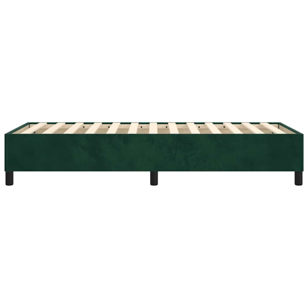 vidaXL Πλαίσιο Κρεβατιού Boxspring Σκούρο Πράσινο 100x200 εκ Βελούδινο