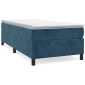 vidaXL Πλαίσιο Κρεβατιού Boxspring Σκούρο Μπλε 100x200 εκ. Βελούδινο