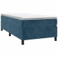 vidaXL Πλαίσιο Κρεβατιού Boxspring Σκούρο Μπλε 100x200 εκ. Βελούδινο