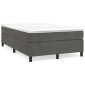 vidaXL Πλαίσιο Κρεβατιού Boxspring Σκούρο Γκρι 120x200 εκ. Βελούδινο