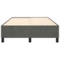 vidaXL Πλαίσιο Κρεβατιού Boxspring Σκούρο Γκρι 120x200 εκ. Βελούδινο
