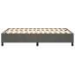 vidaXL Πλαίσιο Κρεβατιού Boxspring Σκούρο Γκρι 120x200 εκ. Βελούδινο