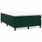 vidaXL Πλαίσιο Κρεβατιού Boxspring Σκούρο Πράσινο 120x200 εκ Βελούδινο