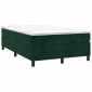 vidaXL Πλαίσιο Κρεβατιού Boxspring Σκούρο Πράσινο 120x200 εκ Βελούδινο
