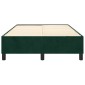 vidaXL Πλαίσιο Κρεβατιού Boxspring Σκούρο Πράσινο 120x200 εκ Βελούδινο