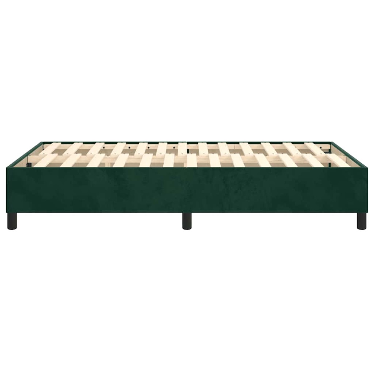 vidaXL Πλαίσιο Κρεβατιού Boxspring Σκούρο Πράσινο 120x200 εκ Βελούδινο