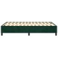 vidaXL Πλαίσιο Κρεβατιού Boxspring Σκούρο Πράσινο 120x200 εκ Βελούδινο