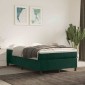vidaXL Πλαίσιο Κρεβατιού Boxspring Σκούρο Πράσινο 120x200 εκ Βελούδινο