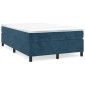 vidaXL Πλαίσιο Κρεβατιού Boxspring Σκούρο Μπλε 120x200 εκ. Βελούδινο