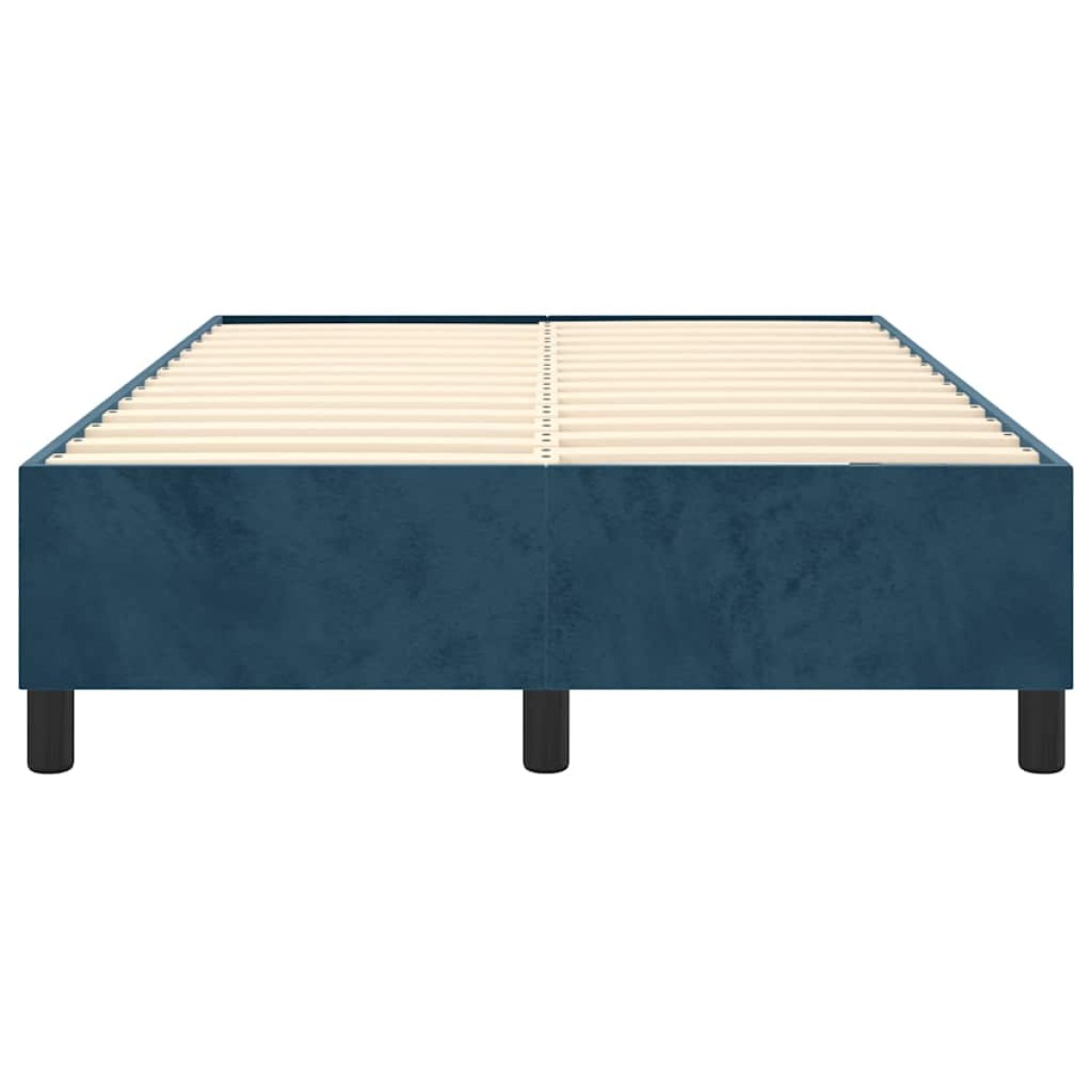 vidaXL Πλαίσιο Κρεβατιού Boxspring Σκούρο Μπλε 120x200 εκ. Βελούδινο