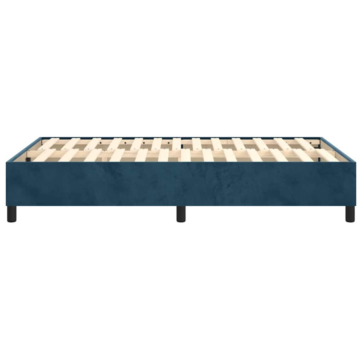 vidaXL Πλαίσιο Κρεβατιού Boxspring Σκούρο Μπλε 120x200 εκ. Βελούδινο