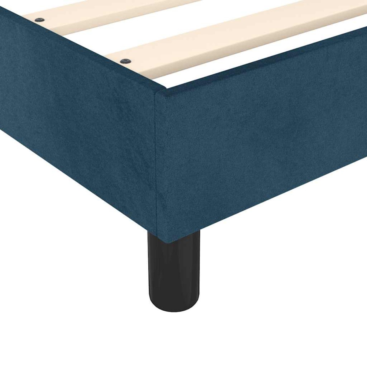 vidaXL Πλαίσιο Κρεβατιού Boxspring Σκούρο Μπλε 120x200 εκ. Βελούδινο