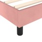 vidaXL Πλαίσιο Κρεβατιού Boxspring Ροζ 120 x 200 εκ. Βελούδινο