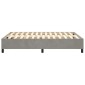 vidaXL Πλαίσιο Κρεβατιού Boxspring Ανοιχτό Γκρι 140x190 εκ. Βελούδινο