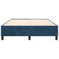 vidaXL Πλαίσιο Κρεβατιού Boxspring Σκούρο Μπλε 140x190 εκ. Βελούδινο