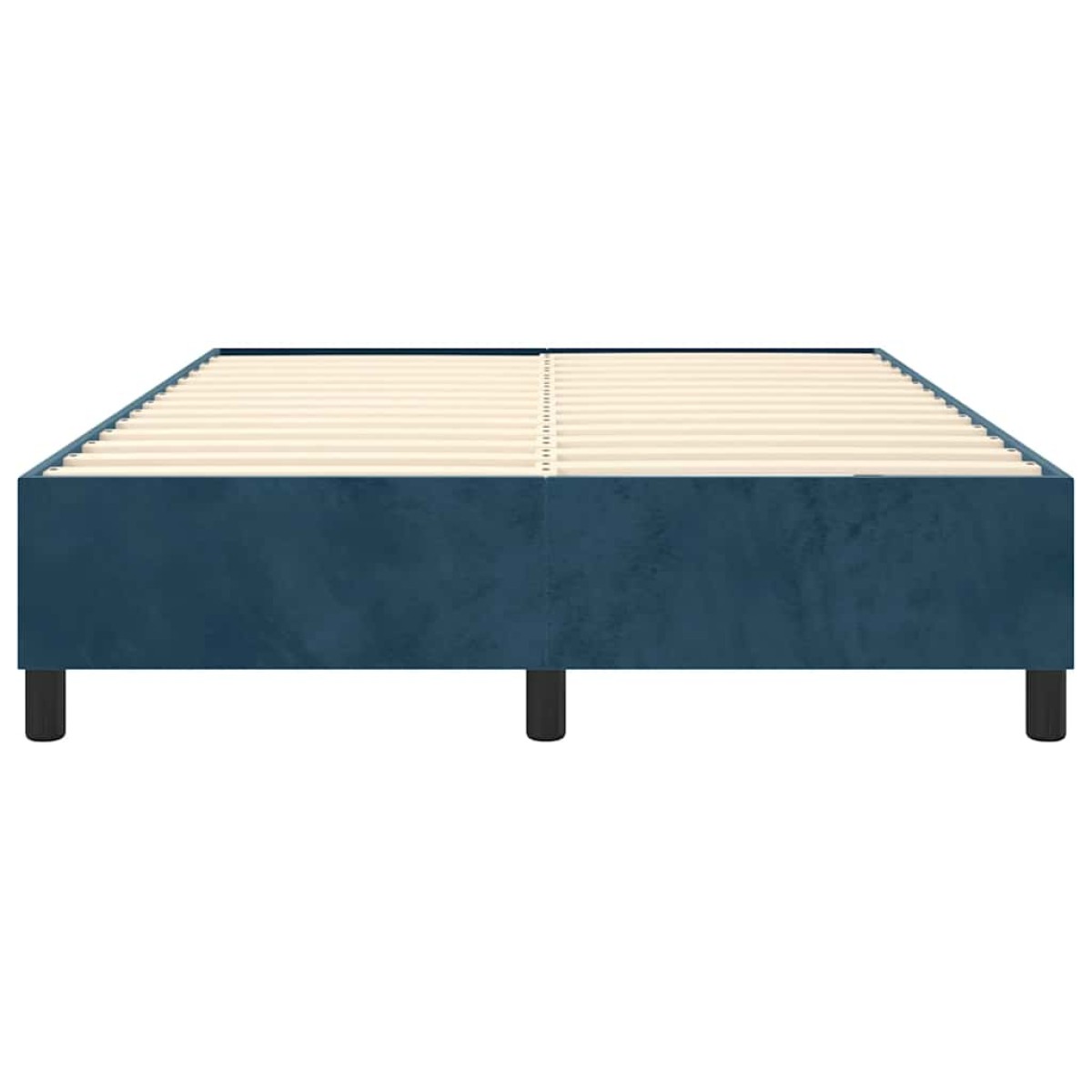 vidaXL Πλαίσιο Κρεβατιού Boxspring Σκούρο Μπλε 140x200 εκ. Βελούδινο