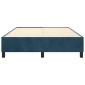 vidaXL Πλαίσιο Κρεβατιού Boxspring Σκούρο Μπλε 140x200 εκ. Βελούδινο