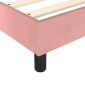 vidaXL Πλαίσιο Κρεβατιού Boxspring Ροζ 140x200 εκ. Βελούδινο