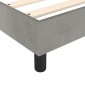 vidaXL Πλαίσιο Κρεβατιού Boxspring Ανοιχτό Γκρι 160x200 εκ. Βελούδινο