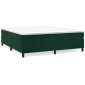 vidaXL Πλαίσιο Κρεβατιού Boxspring Σκούρο Πράσινο 160x200 εκ Βελούδινο