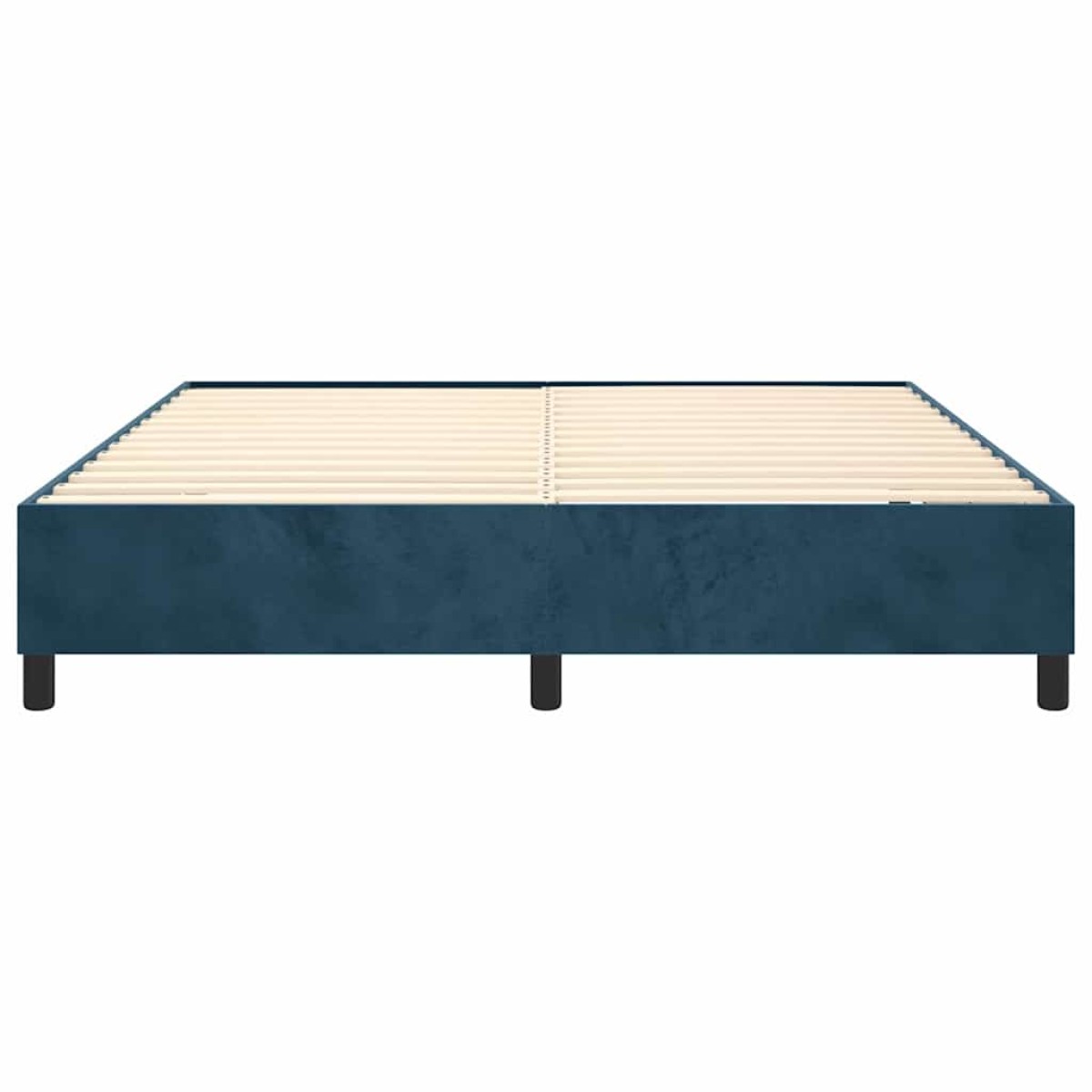 vidaXL Πλαίσιο Κρεβατιού Boxspring Σκούρο Μπλε 160x200 εκ. Βελούδινο