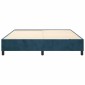 vidaXL Πλαίσιο Κρεβατιού Boxspring Σκούρο Μπλε 160x200 εκ. Βελούδινο