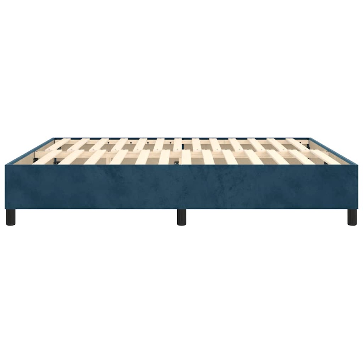vidaXL Πλαίσιο Κρεβατιού Boxspring Σκούρο Μπλε 160x200 εκ. Βελούδινο