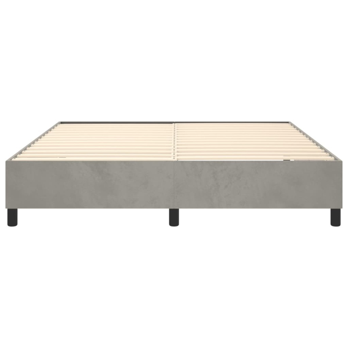 vidaXL Πλαίσιο Κρεβατιού Boxspring Ανοιχτό Γκρι 180x200 εκ. Βελούδινο